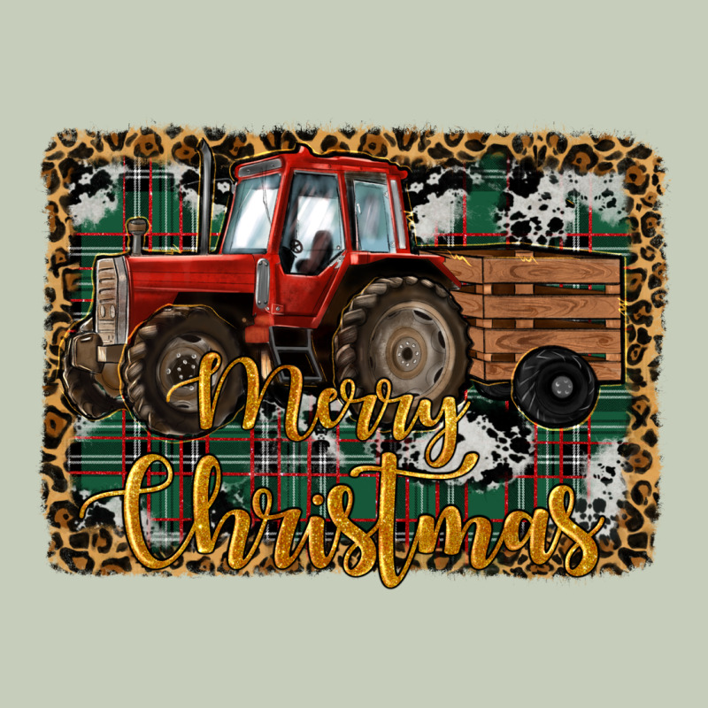 Merry Christmas Farm Tractor Ladies Tee by RanaPortraitStore | Teevron