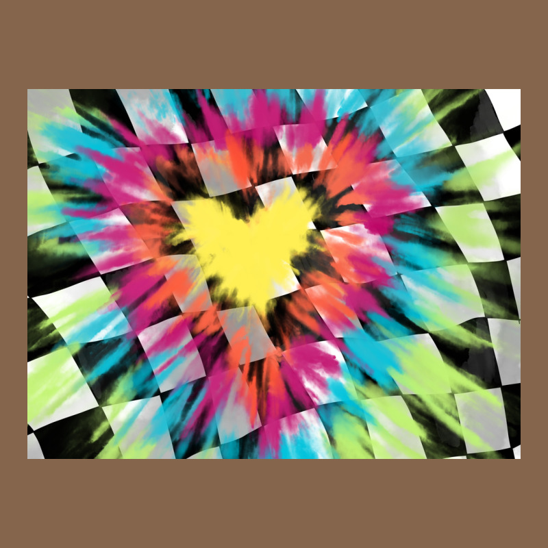 Tie Dye Hearth Shaped Race Flag Background 3200x2400 Premium Tee by AdoDesignShop | Teevron