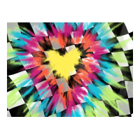 tie dye hearth shaped race flag background 3200x2400 | Teevron