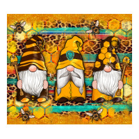 western bee gnomes  honeycomb  leopard turquoise wooden serape | Teevron