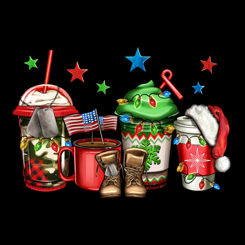 Army Christmas Coffee Ladies Tee by Jasminsmagicworld | Teevron