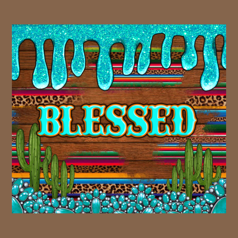 Blessed Annd Cactus With Gemstone Tumbler Premium Tee by Artiststas | Teevron