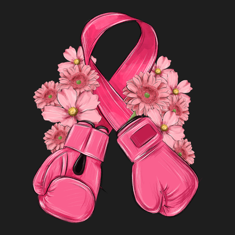 Breast Cancer With Boxing Gloves Classic Tee by MaliasSmallBusiness | Teevron