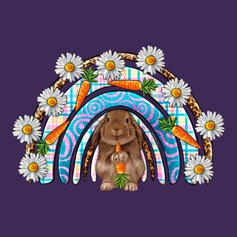 Easter Bunny With Carrot Rainbow Easter Day Premium Hoodie by HowdyJamesFarm | Teevron