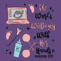 She Works Willingly With Her Hands Vintage Hoodie | Teevron