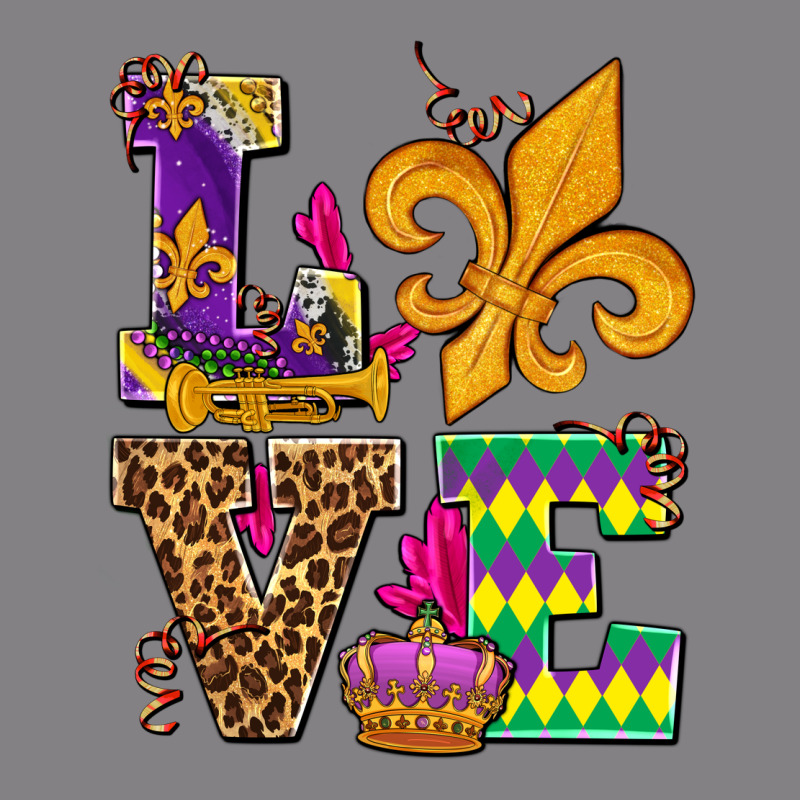 Mardi Gras Love Olivia Heavyweight Hoodie by OliviaCreatesArt | Teevron