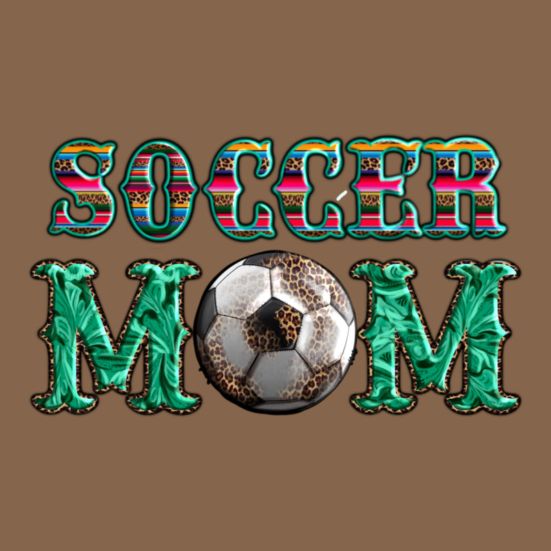 Soccer Mom With Leopard Ball And Serape Leopard Premium Tee by Artiststas | Teevron