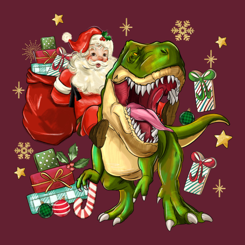 Christmas Dinosaur Classic Tee by MaliasSmallBusiness | Teevron