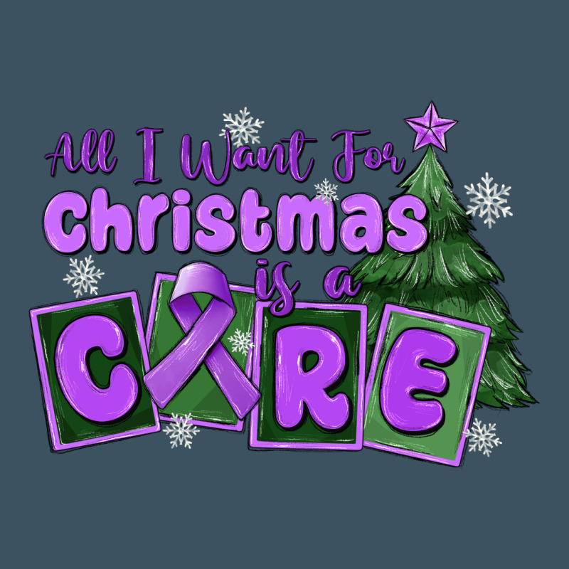 All I Want For Christmas Is A Cure Pancreatic Canc Urban Heavy Tee by MaliasSmallBusiness | Teevron
