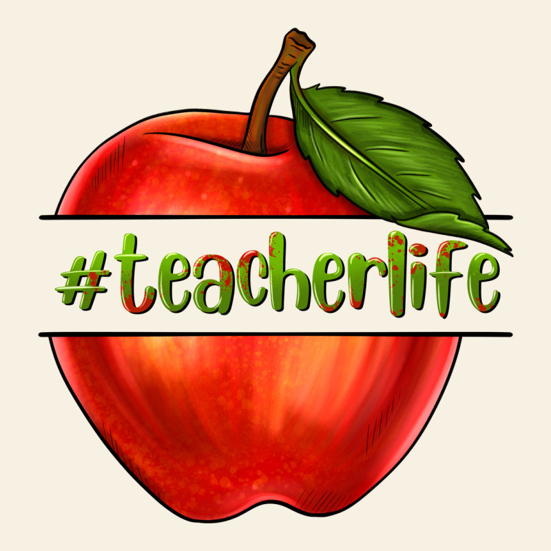 Teacher Life With Apple Vintage Tee by NancyCooperArtShop | Teevron