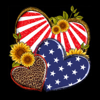 America Heart And Sunflower Heavy Core Tee | Teevron