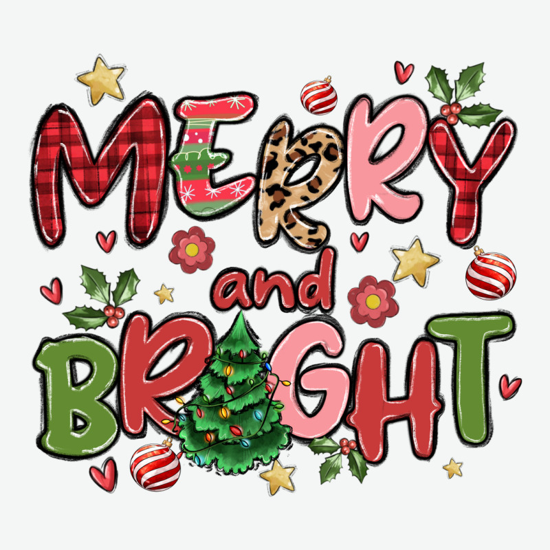Merry And Bright Urban Heavy Tee by MaliasSmallBusiness | Teevron