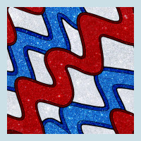 Glitter 4th Of July Seamless Pattern Ladies Tee | Teevron