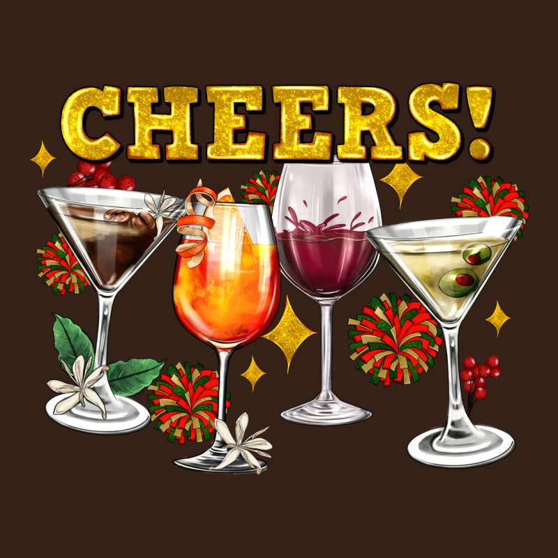Cheers Christmas Coctail Heavy Core Tee by AdoDesignShop | Teevron