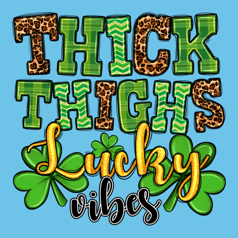 St. Patrick's Thick Thighs Lucky Vibes Premium Sweatshirt by OliviaCreatesArt | Teevron