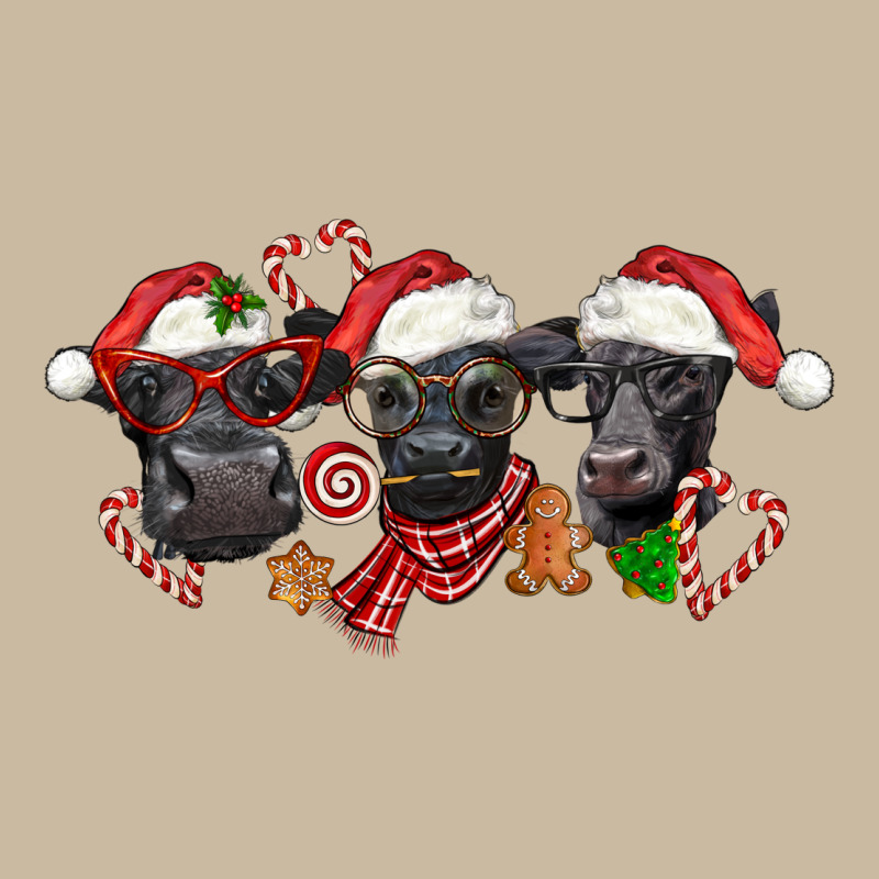 Christmas Black Angus Cows Long Sleeve Tee by LillyAllenDesigns | Teevron