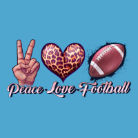 Peace Love Football Premium Hoodie | Teevron
