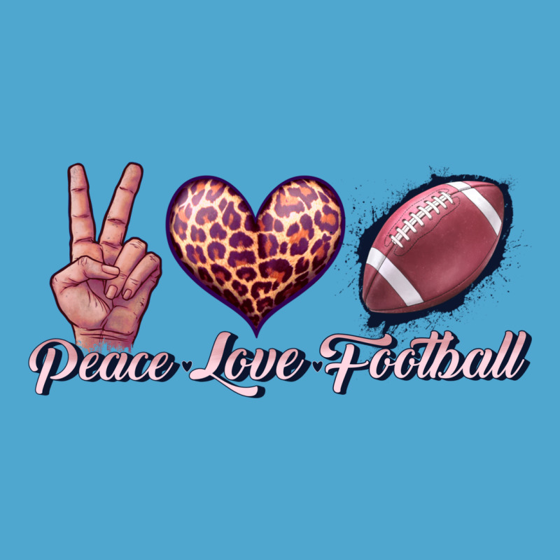 Peace Love Football Premium Hoodie by JahusDesignShop | Teevron