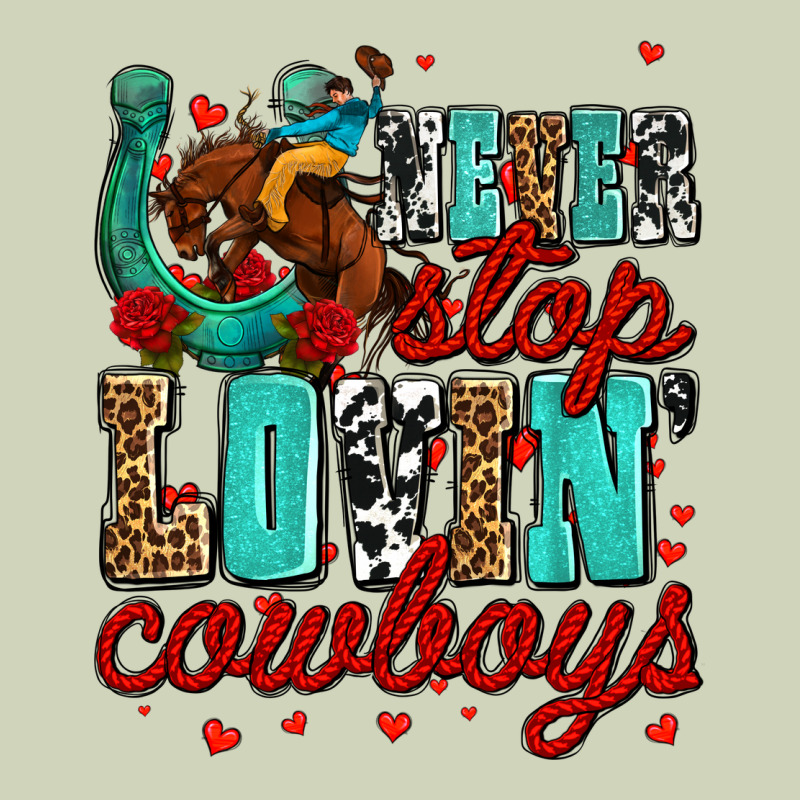 Never Stop Lovin Cowboys Olivia Heavyweight Hoodie by OliviaCreatesArt | Teevron