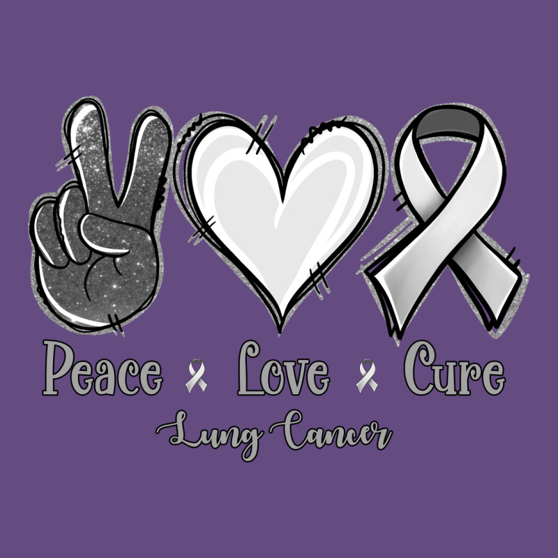 Peace Love Cure Lung Cancer Vintage Hoodie by Jasminsmagicworld | Teevron
