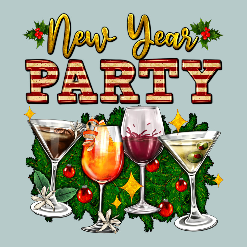 New Year Party Christmas Coctail Heavy Core Tee by AdoDesignShop | Teevron