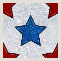 Glitter 4th Of July Seamless Pattern Heavy Core Tee | Teevron