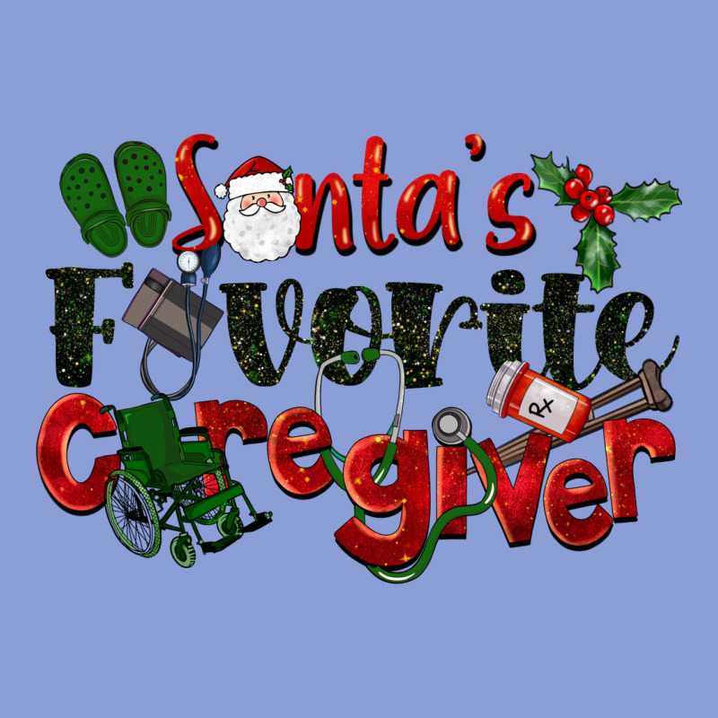 Santa's Favorite Caregiver Christmas Long Sleeve Tee by LillyAllenDesigns | Teevron