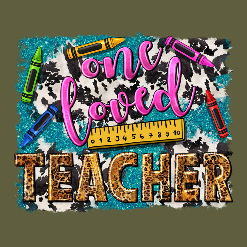 One Loved Teacher Vintage Tee by NancyCooperArtShop | Teevron