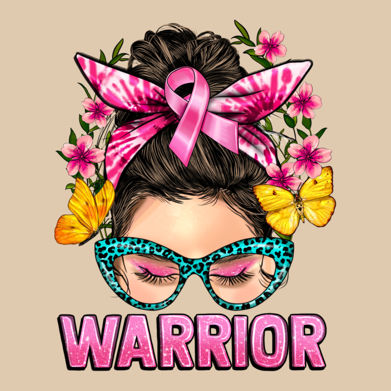 Cancer Warrior Messy Bun Heavyweight Sweatshirt by BarkalooDesign | Teevron