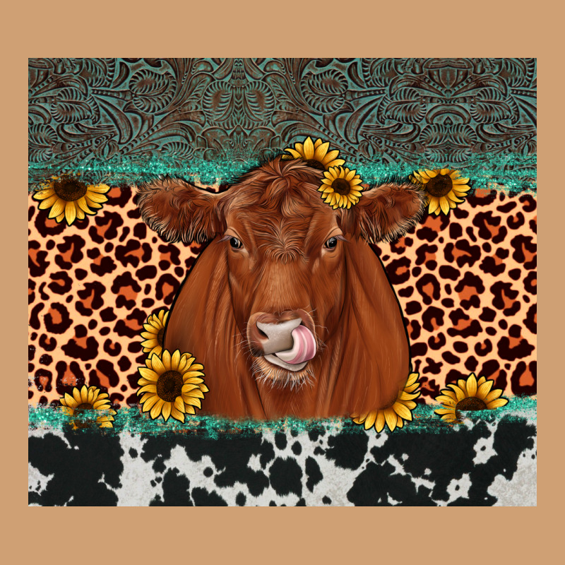 Red Angus Leopard Vintage Tee by JahusDesignShop | Teevron