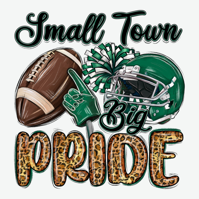 Small Town Big Pride Green Urban Heavy Tee by MaliasSmallBusiness | Teevron