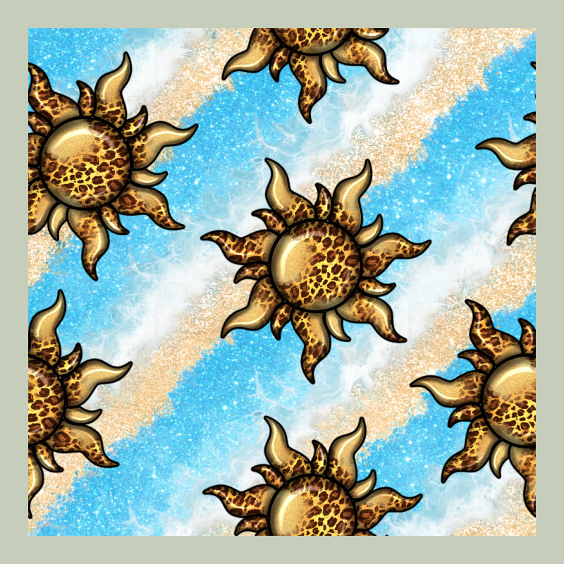 Leopard Sun Seamless Pattern Ladies Tee by BundleAndBundleShop | Teevron