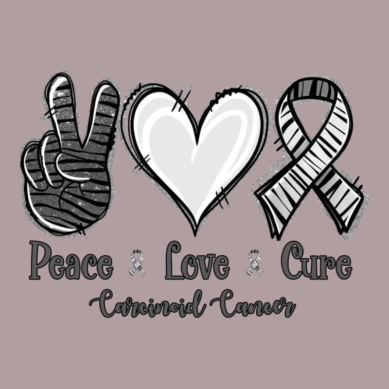 Peace Love Cure Carcinoid Cancer Vintage Hoodie by Jasminsmagicworld | Teevron
