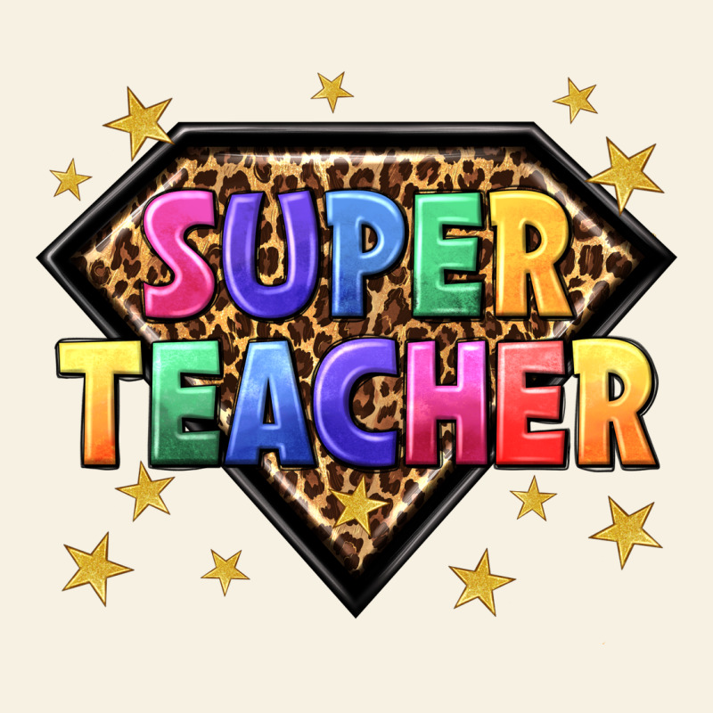 Super Teacher With Leopard Vintage Tee by NancyCooperArtShop | Teevron