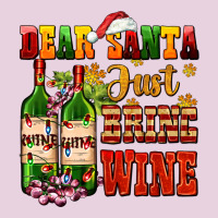 Dear Santa Just Bring Wine Ladies Tee | Teevron