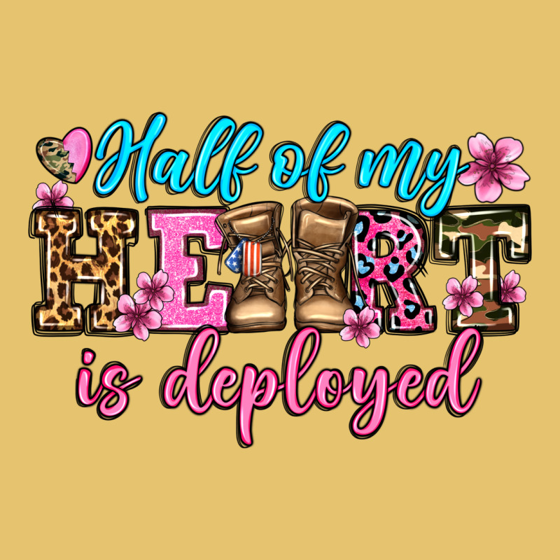 Half Of My Haert Is Deployed Olivia Premium Sweatshirt by OliviaCreatesArt | Teevron