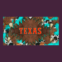 Western Texas And Bullskulls With Turquoise And Leopard Licanse Plate Premium Tee | Teevron