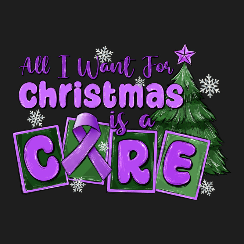 All I Want For Christmas Is A Cure Pancreatic Canc Classic Tee by MaliasSmallBusiness | Teevron