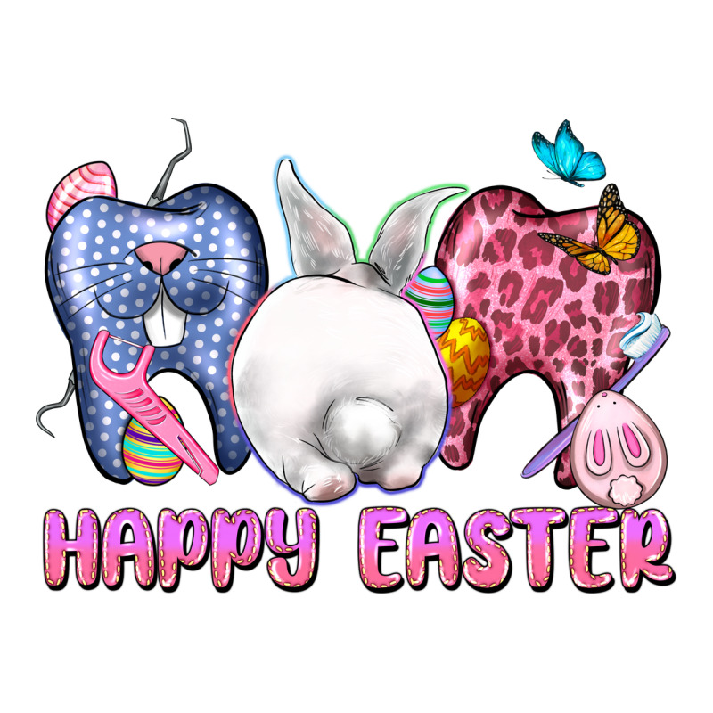 Happy Easter Dental Easter Day Premium Hoodie by CowGirlArtShop | Teevron