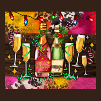 Christmas Champagne Bottles And Heavy Core Tee | Teevron
