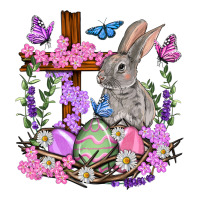 Easter eggs and Bunny with Cross Easter Day | Teevron
