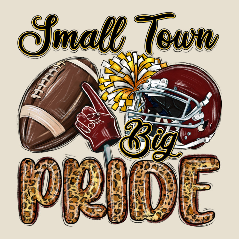 Small Town Big Pride Maroon Yellow Urban Heavy Tee by MaliasSmallBusiness | Teevron