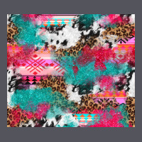 Leopard Cowhide Pink Turquoise Glitter Vintage Hoodie | Teevron
