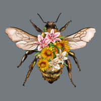 Bee With Flowers Heavyweight Sweatshirt | Teevron