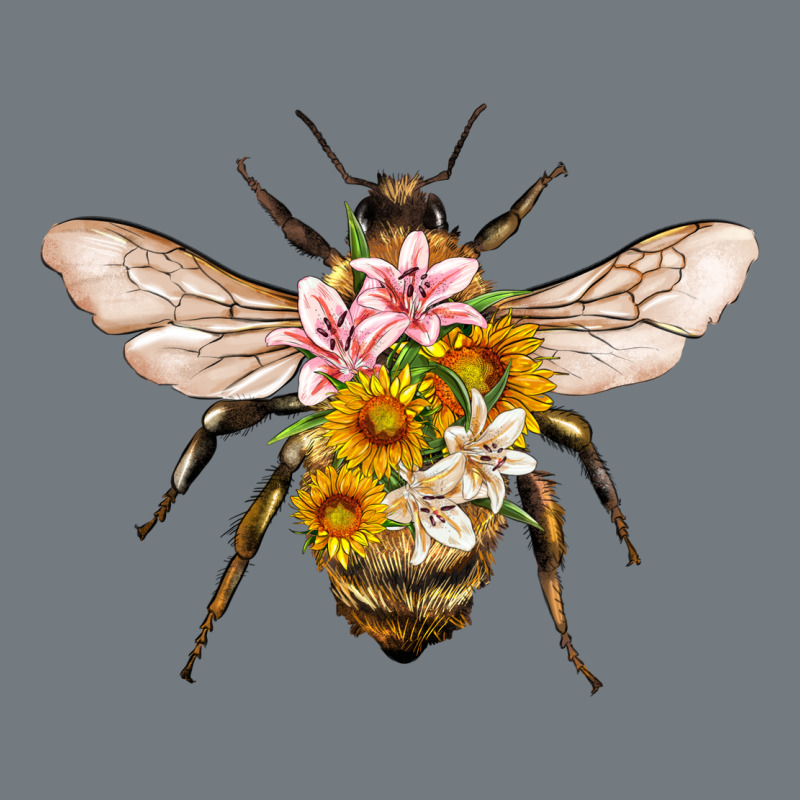 Bee With Flowers Heavyweight Sweatshirt by Artiststas | Teevron