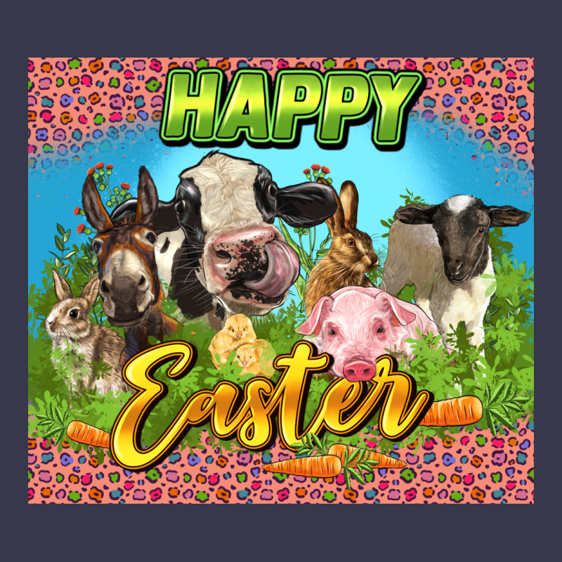 Happy Easter Farm Animals 20oz Skinny Long Sleeve Tee by LillyAllenDesigns | Teevron