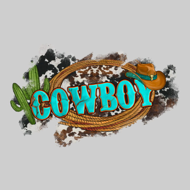 Western Cowboy And Hat With Cactus And Cowhide Premium Tee by Artiststas | Teevron