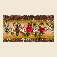 Western  Leopardfloral Licanse Plate Premium Tee | Teevron