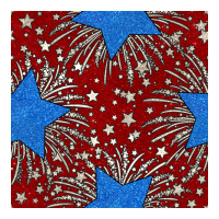 Glitter 4th of July Seamless Pattern | Teevron