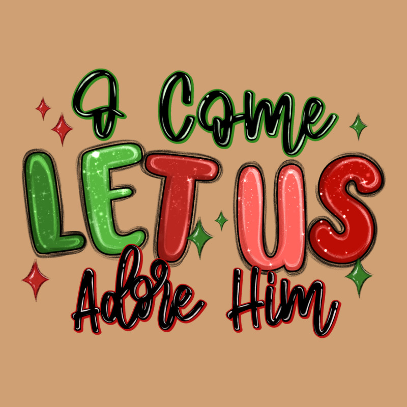O Come Let Us Adore Him Christmas Vintage Tee by MaliasSmallBusiness | Teevron